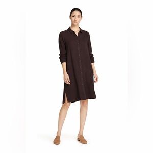 EILEEN FISHER -  Organic Cotton Lofty Gauze Dress